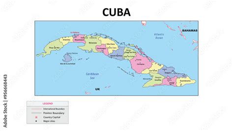 Vetor De Cuba Map State And Union Territories Of Cuba With