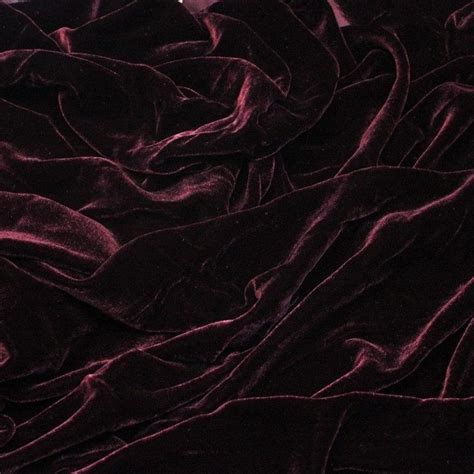 Dark Burgundy Silk Velvet Fabric Ifabric