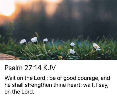 Pin By Tessy Nickels Williamson On Scripture Psalm 2714 Be Of Good
