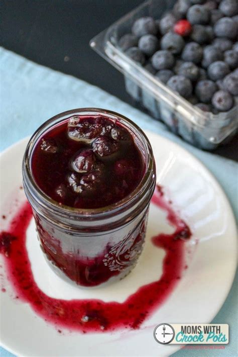 Crockpot Blueberry Syrup Recipe Blueberry Syrup Food