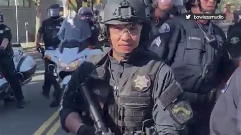 George Floyd Protest San Jose Police Officer Under Investigation For Behavior During Protests