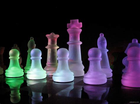 Rainbow 3d Backgrounds Chess Board Technology