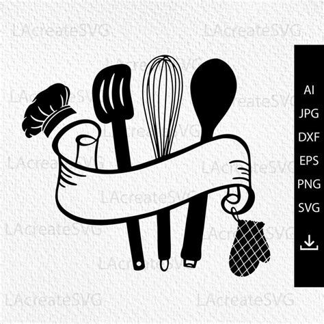 Select a design to create a logo now! Kitchen Utensils svg Baking logo svg Monogram Baking svg ...