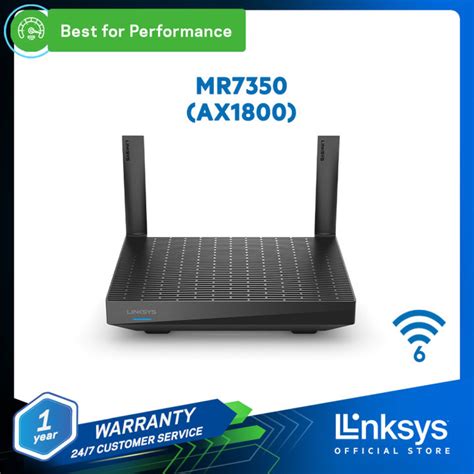 Linksys Max Stream Ax1800 Dual Band Mesh Wifi 6 Router Mr7350 Lazada Ph