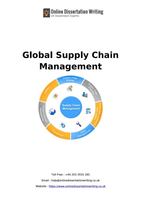 Sample On Global Supply Chain Management By Online Dissertation Writing