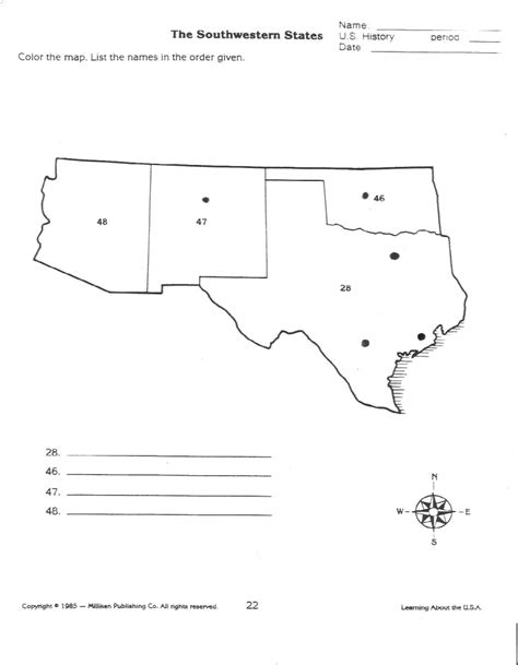 Printable Map Of The West Region Of The United States
