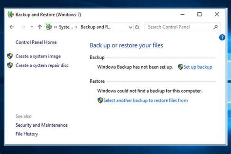 How To Use Backup And Restore Windows 7 On Windows 10