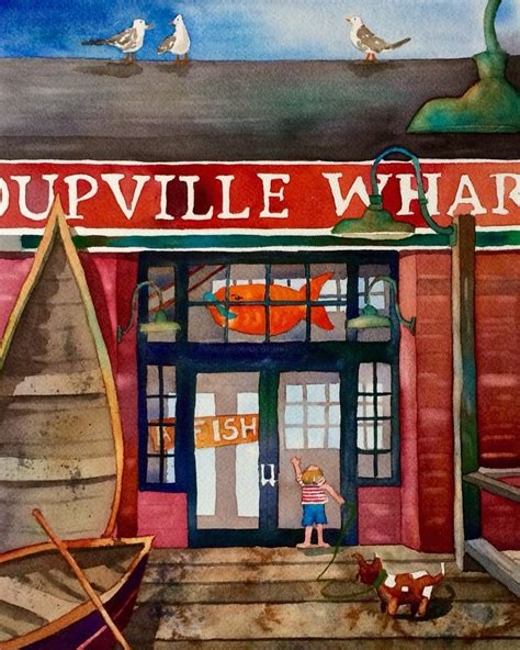 Coupeville Wharf On Whidbey Island Island Art Whidbey Island Painting