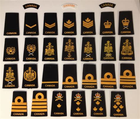 Canadian Navy Rank Set Male Epaulettes Ranks Canada Armed Flickr