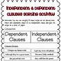 Independent And Dependent Clauses Worksheet