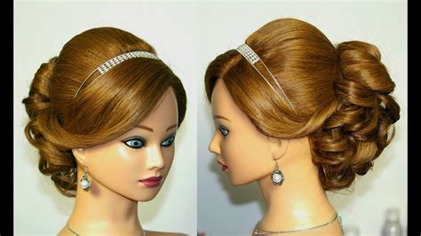 15 pretty prom hairstyles 2021: Wedding prom hairstyle for medium long hair. Updo tutorial ...