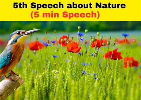 Speech About Nature Short And Long Edukar India