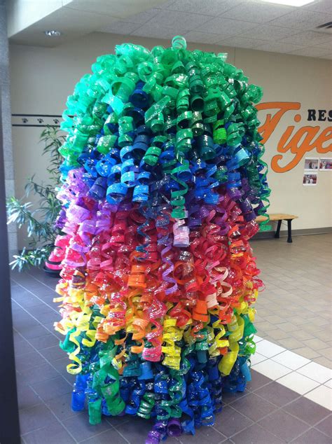 8th Grade Plastic Bottle Sculpture Plastic Crafts Recycle Plastic Bottles Recycled Art Projects