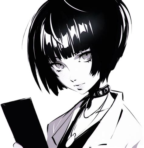 Black And White Anime Girl Png Images And Photos Finder
