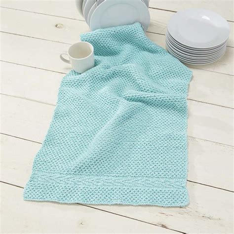 Knit Slip Stitch Dish Towel Free Pattern
