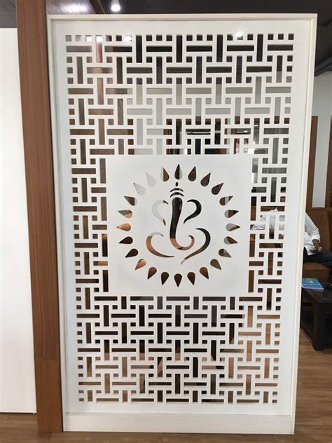 Ganesh Partiton Jali Jaali Design Pooja Room Design Pooja Room Door