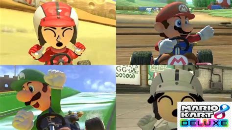 Mario Kart 8 Deluxe All Characters Winning Animation But With Pipe