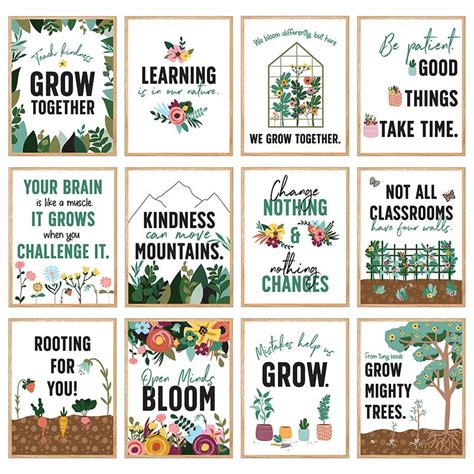 Knowledge Tree Carson Dellosa Education Grow Together Mini Poster Set