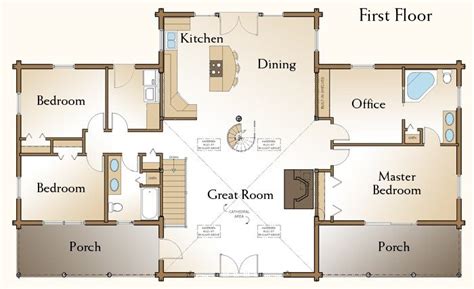 Maybe you would like to learn more about one of these? New 3 Bedroom Log Cabin Floor Plans - New Home Plans Design