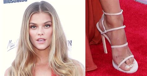Nina Agdal Flashes Flesh In Orange Gown And Strappy Sandals