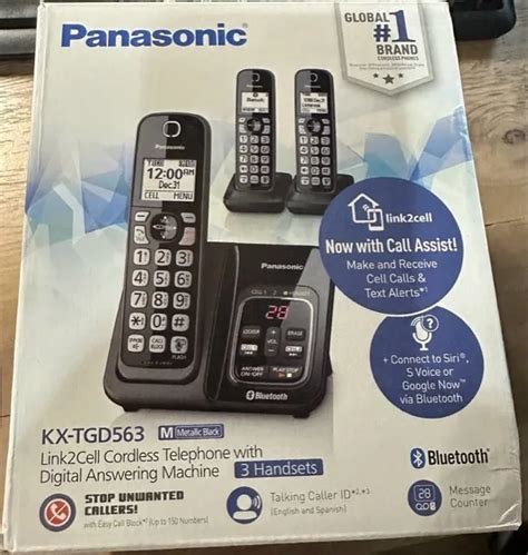 Panasonic Kx Tgd563m Dect 60 Plus Expandable Digital Cordless Phone