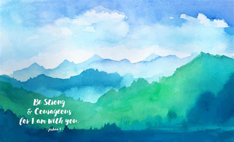Watercolor Art With Bible Verse Aesthetic