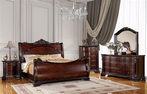 Furniture Of America Bellefonte Queen Size Bed Cm Q Cm Bedroom Sets Queen Wood Bedroom