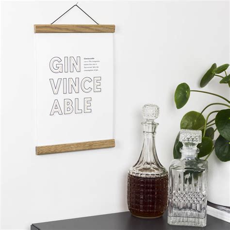 Witty Gin Definition Print By Bespoke Verse