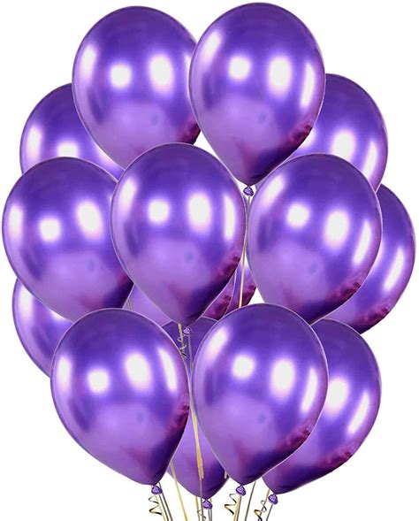 5 Chrome Purple Balloon 100pc Indias Premium Party Store Wanna