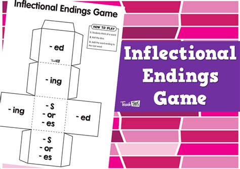 Inflectional Endings Game Teacher Resources And Classroom Games