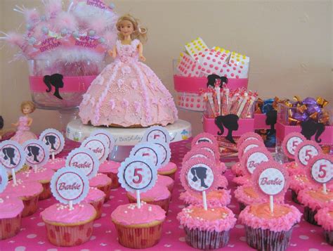 swanky chic fete pink barbie party [a 5th birthday party] barbie theme party mimi birthday