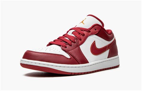 Jordan 1 Low Cardinal Red Mens Pimp Kicks