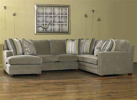 Contemporary Three Piece Sectional Sofa W Laf Chaise By Sam Moore