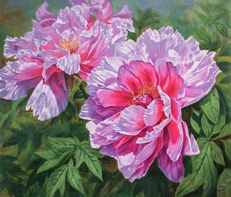 Symphony Of Peonies 5 Painting By Fiona Craig