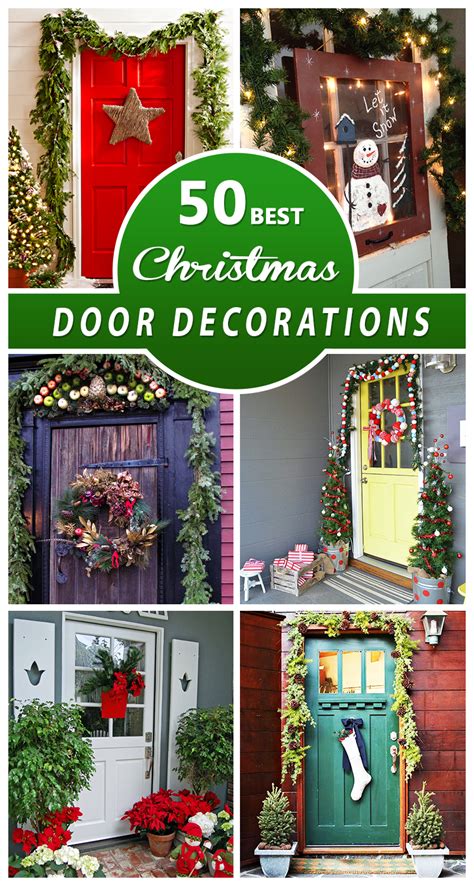 Our holiday door decorating ideas are when it comes to christmas decorating, your front door is introduction to your holiday style. 50 Best Christmas Door Decorations for 2016