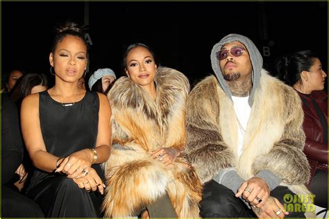 Chris Brown And Girlfriend Karrueche Tran Wear Fur For Nyfw Photo