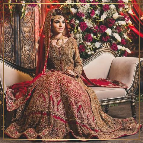 Swoon Worthy Red Golden Pakistani Bridal Gowns That Are A Perfect 1010