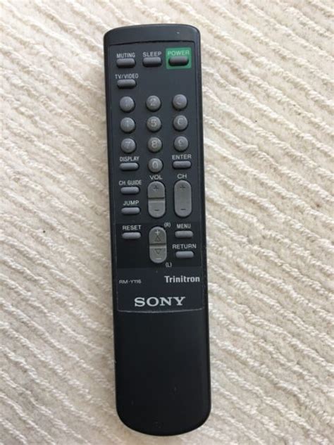 Sony Trinitron · Rm Y116 · Genuine Tv Remote Control Ebay