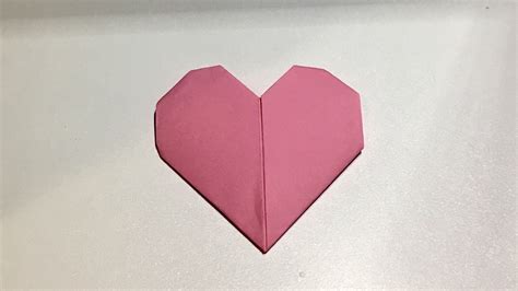 How To Make A Easy Origami Valentines Day Heart Corazón Youtube