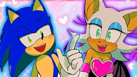 Rouge And Sonic Kiss