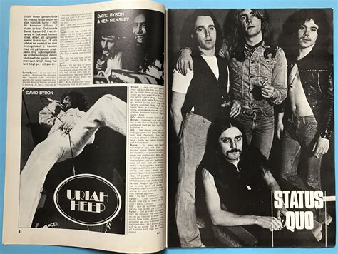 Nostalgipalatset Go Magazine No 9 1974 Uriah Heep D Byron