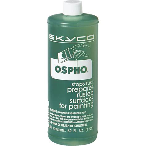 Ospho Qts Rust Inhibitor Liquid Acrid Green 1 Qt Jug