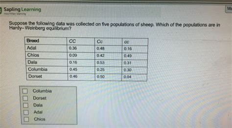 A population of ladybird beetles from north carolina a. Solved: Suppose The Following Data Was Collected On Five P ...