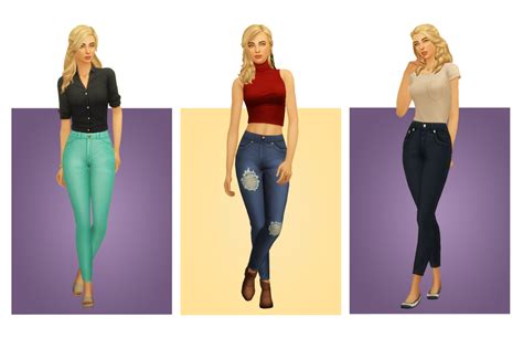 Sims 4 Cc Maxis Match Jeans Zimzimmer