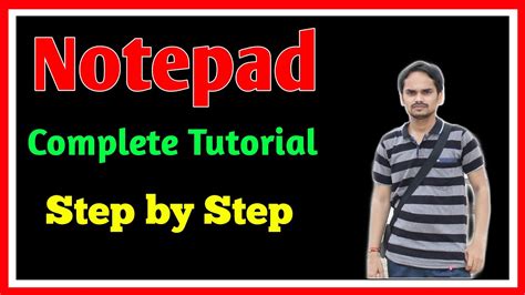 What Is Notepad In Computer How To Use Notepad In Computer
