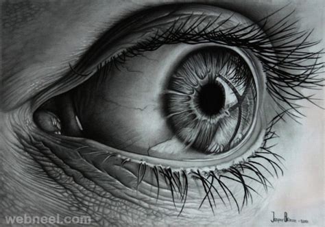 Charcoal Drawing Eye 17