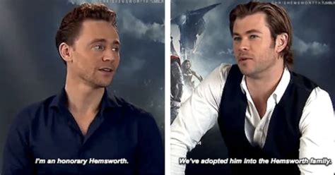 chris hemsworth and tom hiddleston interviews that prove their real bond is off screen