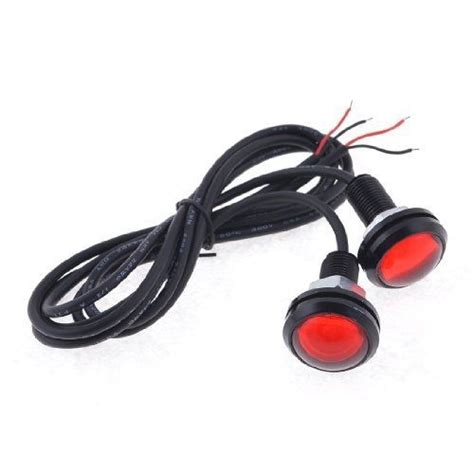 Find Uxcell 2 X 23mm Red Eagle Eye Led Lamp Rear Daytime Running
