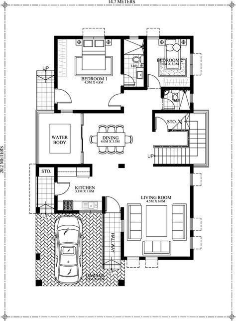 150 Square Meter House Floor Plan 2 Storey Floorplans Click
