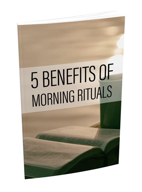 5 benefits of morning rituals